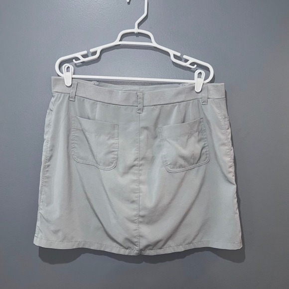 Riders by Lee On-the-Go Skort Womens 16M Gray Stretch Active Mini Skort - Picture 2 of 10